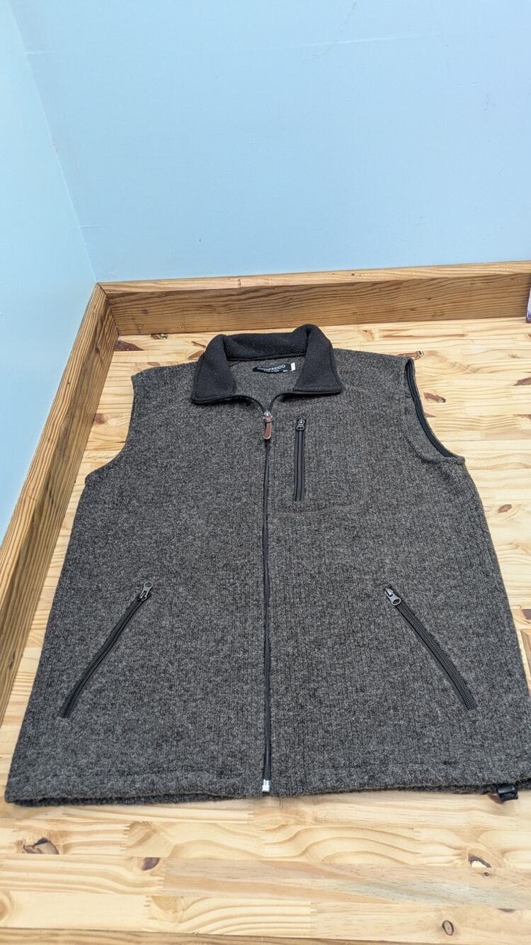 Gionfriddo Full Zip Men’s Large Vest Wool Blend Made in Italy
